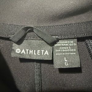 Athleta Black Salutation Full-Zip Jacket